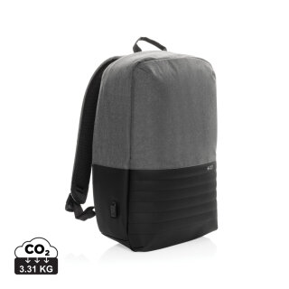 Swiss Peak AWARE™ Anti-Theft-RFID 15"-Laptop-Rucksack Farbe: grau