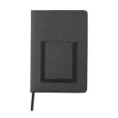 Deluxe A5 Notizbuch mit Telefontasche Farbe: schwarz