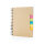 A5 Kraft Spiral Notizbuch mit Haftnotizen Farbe: khaki