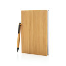 A5 Bambus Notizbuch & Stift Farbe: braun