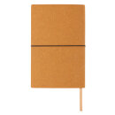 A5 Notizbuch aus recyceltem Leder Farbe: braun