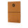 A5 Notizbuch aus recyceltem Leder Farbe: braun