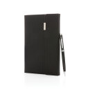 Swiss Peak Deluxe A5 Notizbuch mit Stift Farbe: schwarz