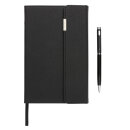 Swiss Peak Deluxe A5 Notizbuch mit Stift Farbe: schwarz