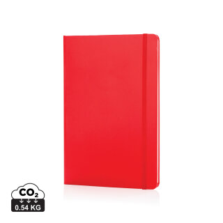 Basic Hardcover Notizbuch A5 Farbe: rot