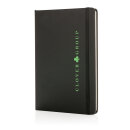 Standard A5 Notizbuch mit PU-Hardcover Farbe: schwarz