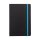 Deluxe Hardcover A5 Notizbuch mit coloriertem Beschnitt Farbe: blau, schwarz