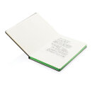 Deluxe Hardcover A5 Notizbuch mit coloriertem Beschnitt Farbe: grün, schwarz