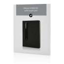 Basic Hardcover PU A5 Notizbuch mit Stylus-Stift Farbe: schwarz