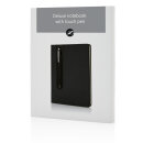 Basic Hardcover PU A5 Notizbuch mit Stylus-Stift Farbe: schwarz