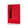 Basic Hardcover PU A5 Notizbuch mit Stylus-Stift Farbe: rot