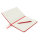 Basic Hardcover PU A5 Notizbuch mit Stylus-Stift Farbe: rot