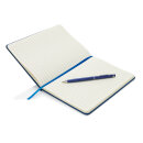 Basic Hardcover PU A5 Notizbuch mit Stylus-Stift Farbe: navy blau