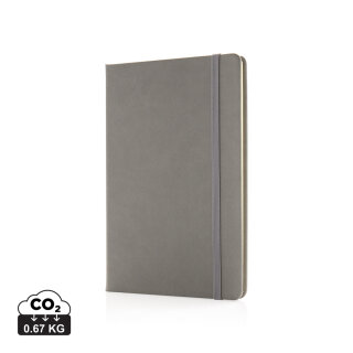 Deluxe Hardcover PU A5 Notizbuch Farbe: grau