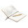 Kork A5 Notizbuch mit Bambus Stift und Stylus Farbe: braun
