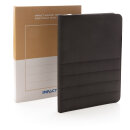 Impact AWARE™ RPET A4 Portfolio mit Reißverschluss Farbe: schwarz