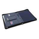 Impact AWARE™ RPET A4 Portfolio mit Reißverschluss Farbe: navy blau