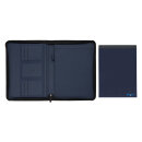 Impact AWARE™ RPET A4 Portfolio mit Reißverschluss Farbe: navy blau