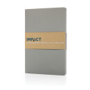 Impact Softcover A5 Notizbuch mit Steinpapier Farbe: grau