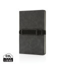 Deluxe Hardcover PU Notizbuch mit Handy- und Stiftehalter...