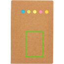 Haftnotizen im A6 Kraft-Booklet mit Stift Farbe: braun