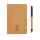 Haftnotizen im A6 Kraft-Booklet mit Stift Farbe: braun