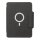 Artic magnetisches 10W Wireless Charging Notizbuch Farbe: schwarz