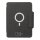 Artic magnetisches 10W Wireless Charging Notizbuch Farbe: schwarz