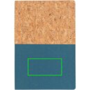 A5 Kork & Kraft Notizbuch Farbe: blau