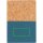 A5 Kork & Kraft Notizbuch Farbe: blau