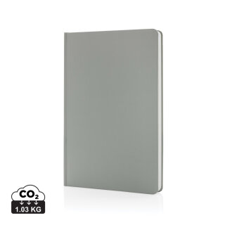 A5 Impact Steinpaper Hardcover Notizbuch Farbe: grau