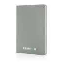 A5 Impact Steinpaper Hardcover Notizbuch Farbe: grau