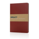 A5 Impact Steinpaper Hardcover Notizbuch Farbe: rot