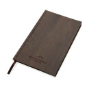 Kavana A5 Notizbuch mit Holz-Print Farbe: dunkelbraun
