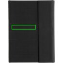 Impact Aware™ A5 Notebook mit Magnetverschluss Farbe: schwarz