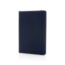 GRS-zertifiziertes rPET-A5-Notizbuch Farbe: navy blau,...