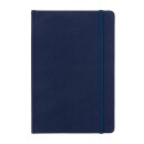 GRS-zertifiziertes rPET-A5-Notizbuch Farbe: navy blau, navy blau