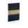 GRS-zertifiziertes rPET-A5-Notizbuch Farbe: navy blau, navy blau