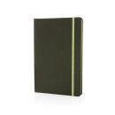 GRS-zertifiziertes rPET-A5-Notizbuch Farbe: grün,...