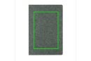 Phrase GRS-zertifiziertes A5-Notizbuch aus recyceltem Filz Farbe: grün