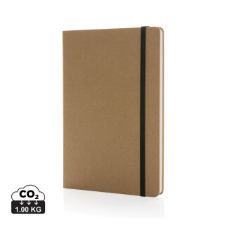 Craftstone A5 Notizbuch aus recycelt. Kraft- und Steinpapier Farbe: braun