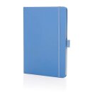 Sam A5 Notizbuch aus RCS zertifiziertem Lederfaserstoff Farbe: sky blue