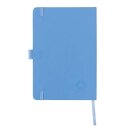 Sam A5 Notizbuch aus RCS zertifiziertem Lederfaserstoff Farbe: sky blue