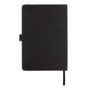 Sam A5 Notizbuch aus RCS zertifiziertem Lederfaserstoff Farbe: schwarz