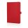 Sam A5 Notizbuch aus RCS zertifiziertem Lederfaserstoff Farbe: rot