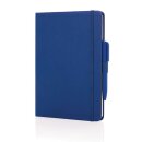 Sam A5 Notizbuch aus RCS zertifiziertem Lederfaserstoff Farbe: Königsblau