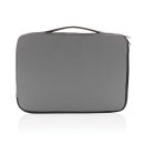 Schickes PU 15.6" Laptop-Sleeve Farbe: grau