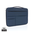 Schickes PU 15.6" Laptop-Sleeve Farbe: navy blau