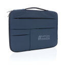 Schickes PU 15.6" Laptop-Sleeve Farbe: navy blau