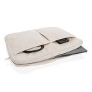 Laluka AWARE™ 15,6" Laptoptasche aus recycelter Baumwolle Farbe: off white